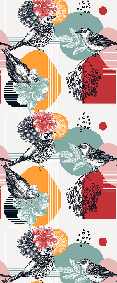 Rolgordijn voor het raam Vogels