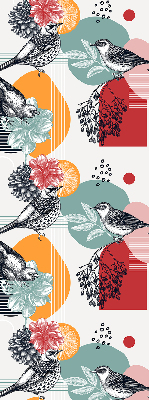 Rolgordijn voor het raam Vogels