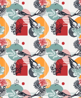 Rolgordijn voor het raam Vogels