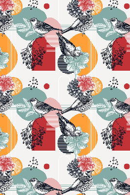 Rolgordijn voor het raam Vogels