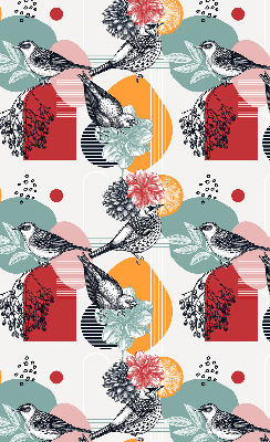 Rolgordijn voor het raam Vogels