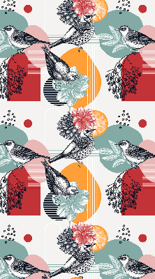 Rolgordijn voor het raam Vogels