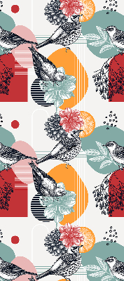 Rolgordijn voor het raam Vogels