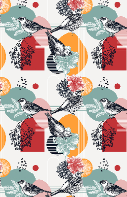 Rolgordijn voor het raam Vogels