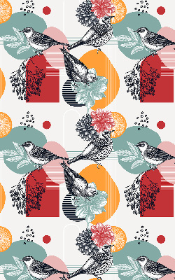 Rolgordijn voor het raam Vogels