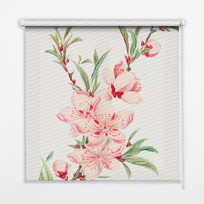 Rolgordijn verduisterend Roze bloem