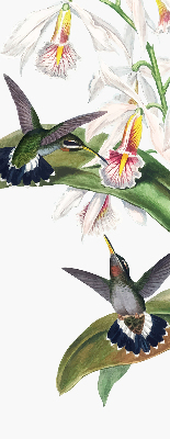 Rolgordijn verduisterend Vogels op een bloem