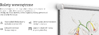 Rolgordijn verduisterend Vogels op een bloem