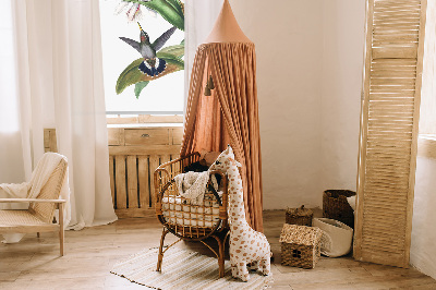 Rolgordijn verduisterend Vogels op een bloem