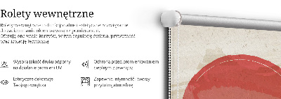 Rolgordijn voor het raam Kranen bij zonsondergang