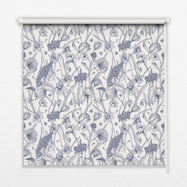 Rolgordijn verduisterend Wilde bloemen