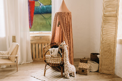 Rolgordijn voor het raam Een vogel op een tak