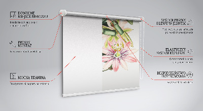 Rolgordijn verduisterend Roze bloem