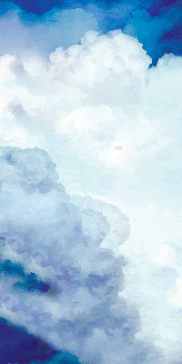 Rolgordijn voor het raam Wolken