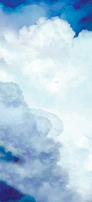 Rolgordijn voor het raam Wolken