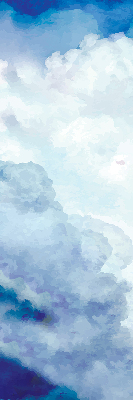 Rolgordijn voor het raam Wolken