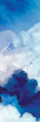 Rolgordijn voor het raam Wolken