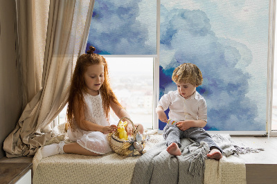 Rolgordijn voor het raam Wolken