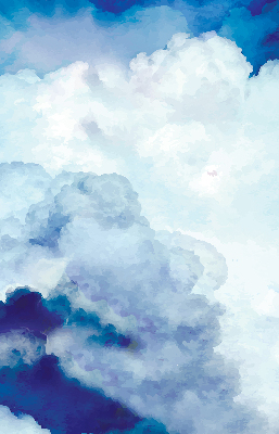 Rolgordijn voor het raam Wolken