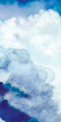 Rolgordijn voor het raam Wolken