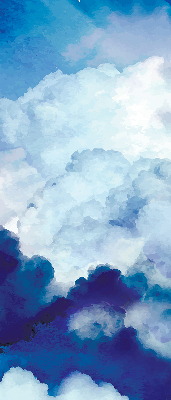 Rolgordijn voor het raam Wolken