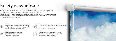 Rolgordijn voor het raam Wolken