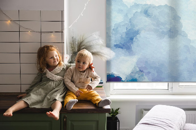 Rolgordijn voor het raam Wolken