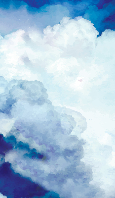 Rolgordijn voor het raam Wolken