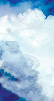 Rolgordijn voor het raam Wolken