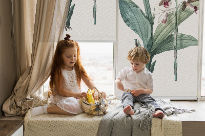 Rolgordijn verduisterend Bloem