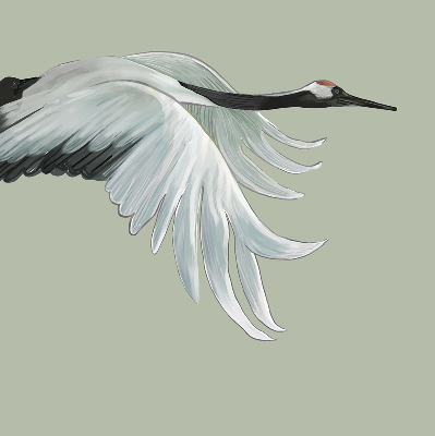 Rolgordijn verduisterend Kraan in vlucht