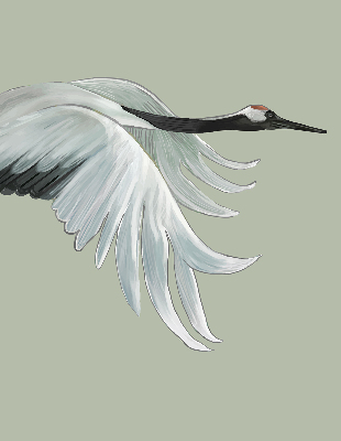 Rolgordijn verduisterend Kraan in vlucht