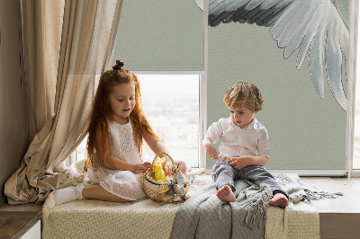 Rolgordijn verduisterend Kraan in vlucht