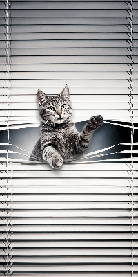 Rolgordijn voor het raam Kat
