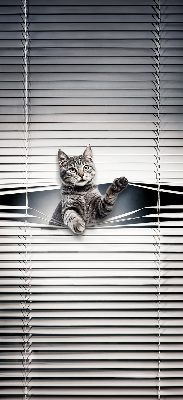 Rolgordijn voor het raam Kat