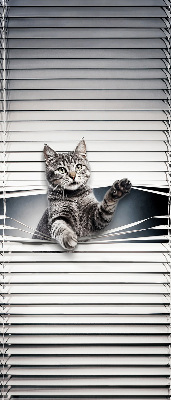 Rolgordijn voor het raam Kat