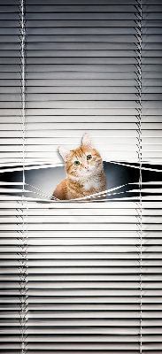 Rolgordijn verduisterend Gember kat