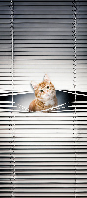 Rolgordijn verduisterend Gember kat