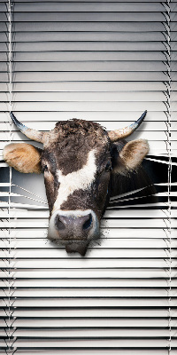 Rolgordijn voor het raam Koe