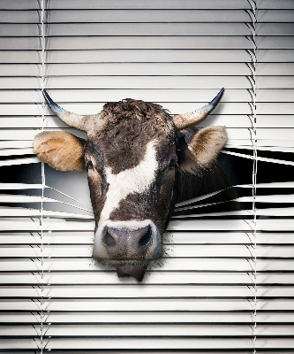 Rolgordijn voor het raam Koe