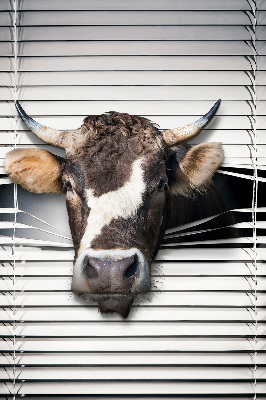 Rolgordijn voor het raam Koe