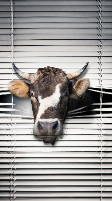 Rolgordijn voor het raam Koe