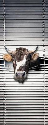 Rolgordijn voor het raam Koe