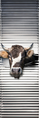Rolgordijn voor het raam Koe