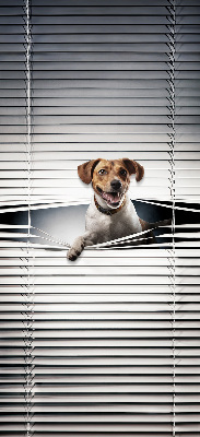 Rolgordijn voor het raam Hond
