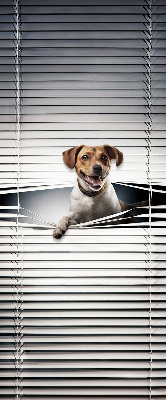 Rolgordijn voor het raam Hond