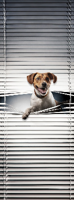 Rolgordijn voor het raam Hond