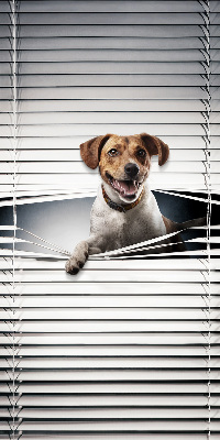 Rolgordijn voor het raam Hond