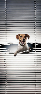 Rolgordijn voor het raam Hond