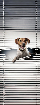 Rolgordijn voor het raam Hond
